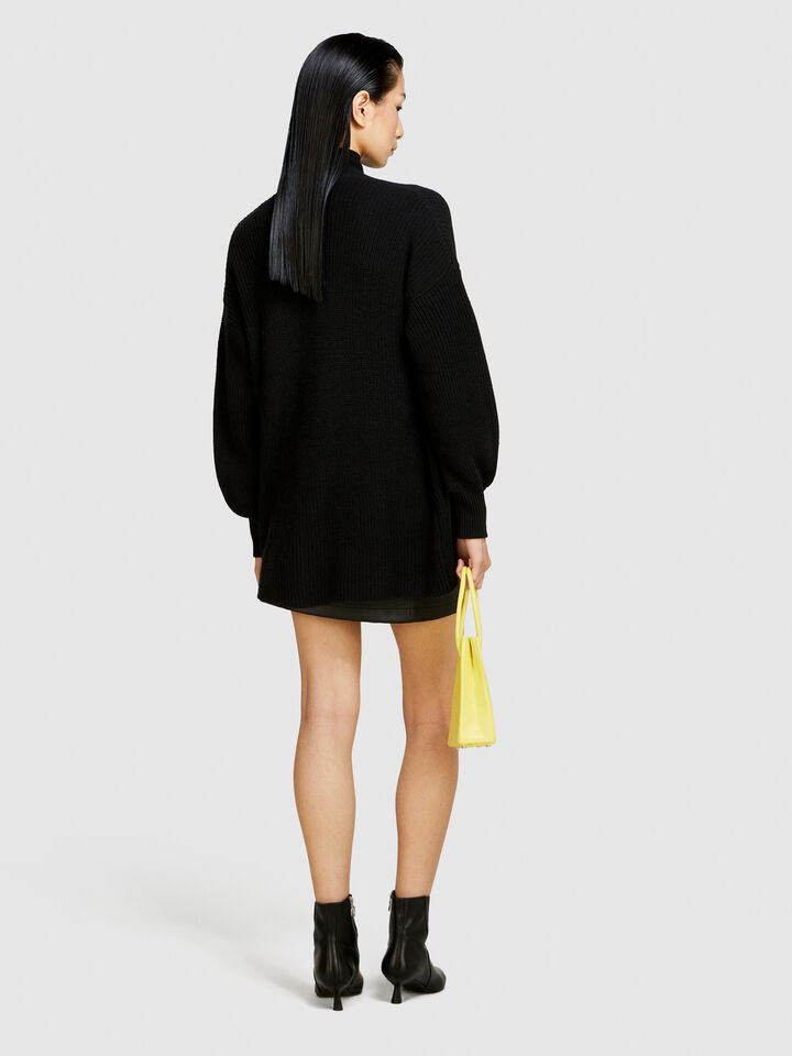 Oversized cardigan - women's cardigans - Black | Sisley image number 3
